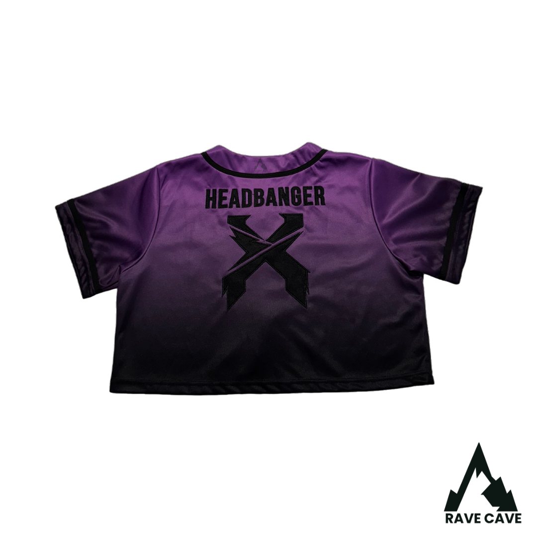 Excision Headbanger Purple Cropped Jersey